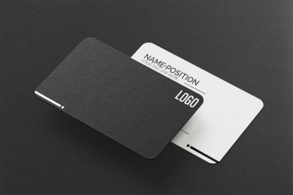 Dark Anw White Elegant Business Card: A Professional First Impression