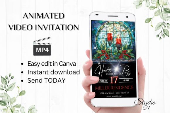 Effortless Digital Christmas Party Invitations