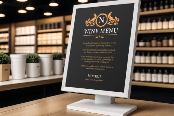 Elevate Your Venue with a Professional Wine Menu Mockup