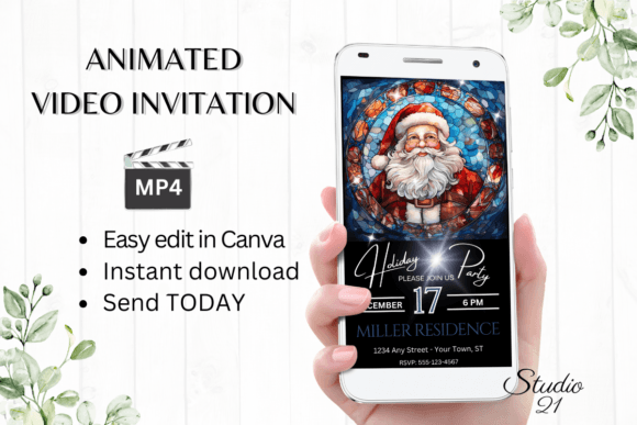 Instant Holiday Cheer: Your Smartphone Christmas Party Invitation